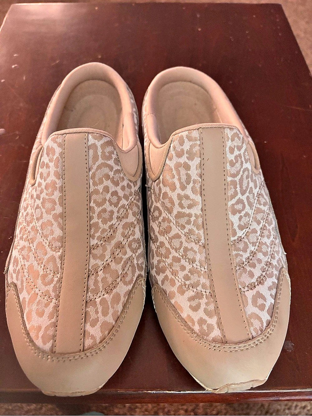 Easy Spirit Traveltime Mule Leopard Print Slip-On Shoes